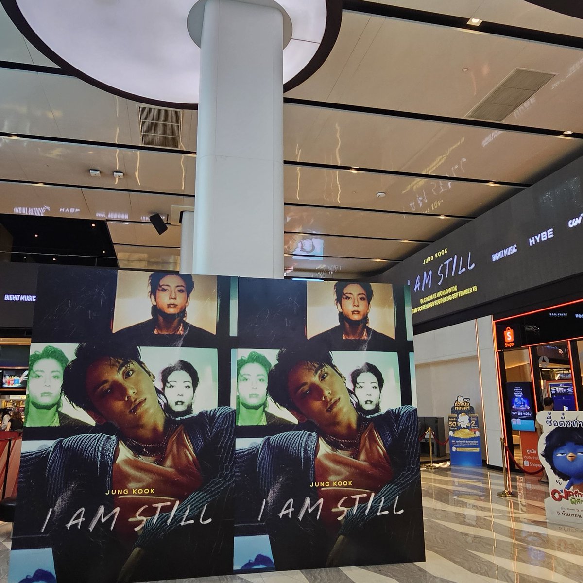 Jungkook_SNS's tweet photo. Thailand’s Second largest cinema chain, SF Cinema is full of Jungkook’s I AM STILL ads and posters. Wow 🇹🇭 🤍

#JUNGKOOK_IAMSTILL https://t.co/o7djY1kvac