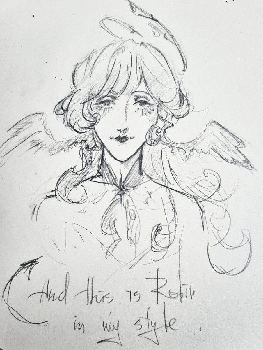 ghstwhite's tweet image. Whenever I check comments on pinterest, I often see people talking about how feminine Sunday is in my art and jokingly comparing him to Robin, so here we are. Sorry guys, twink be twinning #hsr