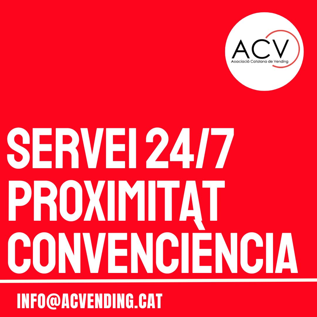 🌟 #VendingCatalunya al servei de les persones 🌟
🚀 Nmès són #Avantatges!
🕒 Disponibilitat 24/7
💳 Pagament tecnologic
💼 Oportunitats per a tots
👉 info@acvending.cat

#DistribucióAutomàtica #Vending #InnovacióVending #TecnologiaVending #ACV #RevolucióVending