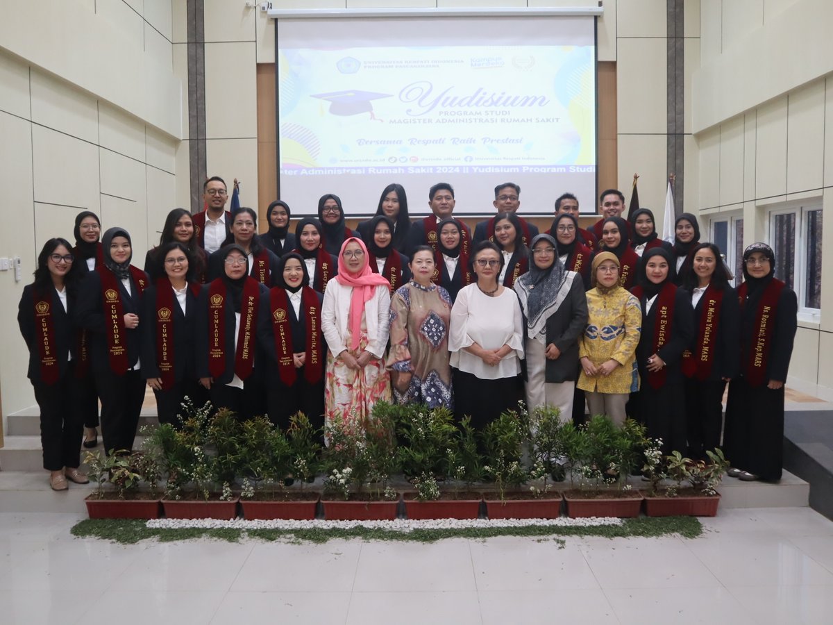 14 September 2024, Program studi Magister Administrasi Rumah Sakit (MARS) menggelar Yudisium untuk mahasiswa mahasiswi akhir yang telah menyelesaikan Tesis.

Proses yudisium prodi S2 MARS ini dilaksanakan di Auditorium Gedung kampus C URINDO.