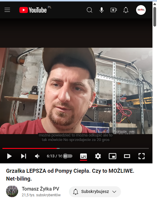 Zamel_PL's tweet photo. Polecamy wideo "Grzałka LEPSZA od Pompy Ciepła. Czy to MOŻLIWE. Net-biling. (https://t.co/5cmpl0gCoF)" na Kanale Tomasz Żyłka PV. Bardzo ciekawe spojrzenie na kwestie magazynowania energii cieplnej. https://t.co/vh0gbX0BVS