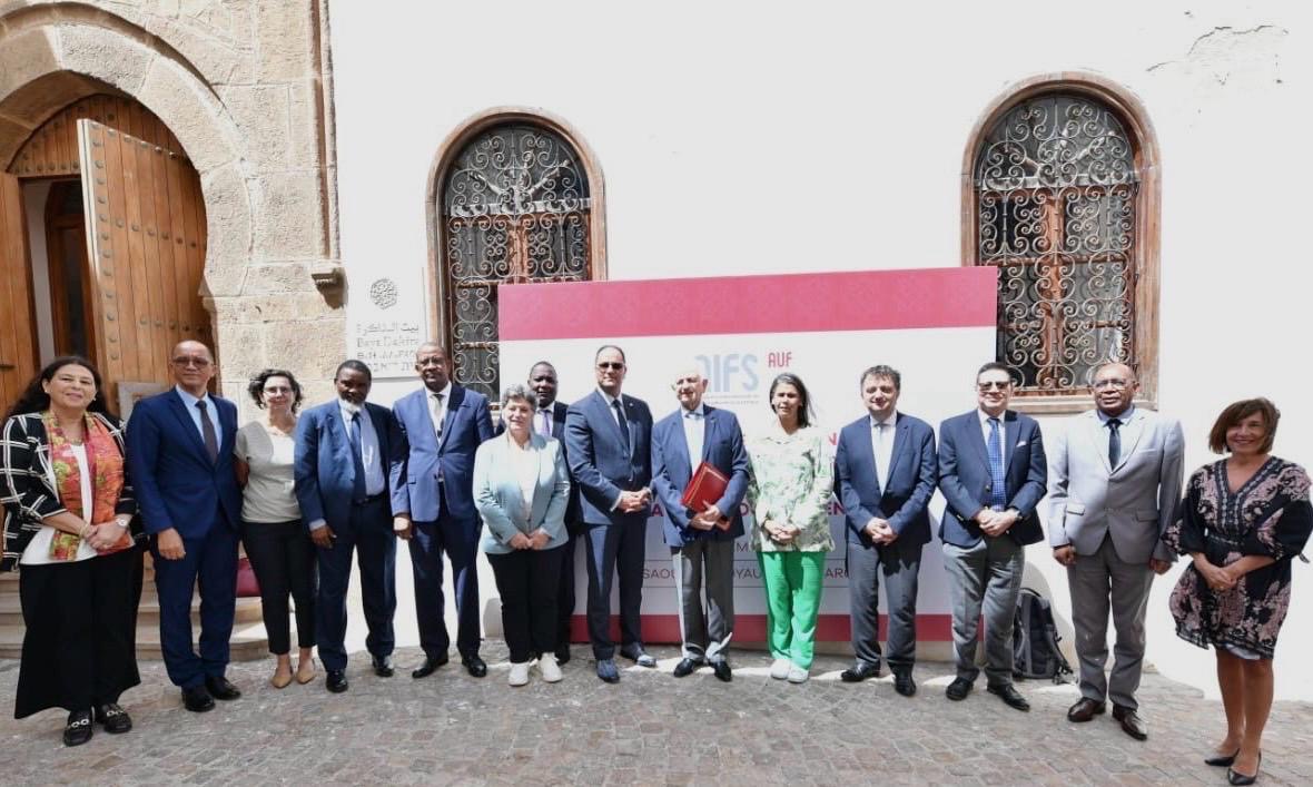 Le 12 sept. 2024, le 1er Conseil d’Administration de l'AIFS s'est tenu à Essaouira🇲🇦, sous la présidence de M. André Azoulay et en présence du Recteur de l' <a href="/auf_org/">AUF</a> , <a href="/SlimKhalbous/">Slim Khalbous</a> . Adoption des statuts et présentation des pôles - Observatoire, Publication et Gouvernance