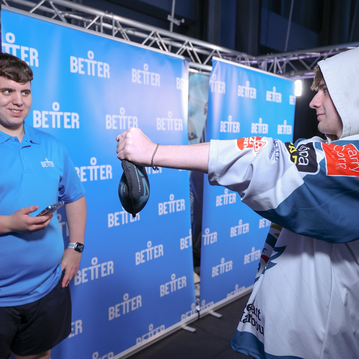 BelfastGiants's tweet image. Today is National #FitnessDay! 🔥

We'd like to say a GIANT thank you to our official gym partner @Better_NI for encouraging everyone at our home game over the weekend to get active.

Their fun fitness activities got the Teal Army enjoying some exercise. 👟

#NationalFitnessDay