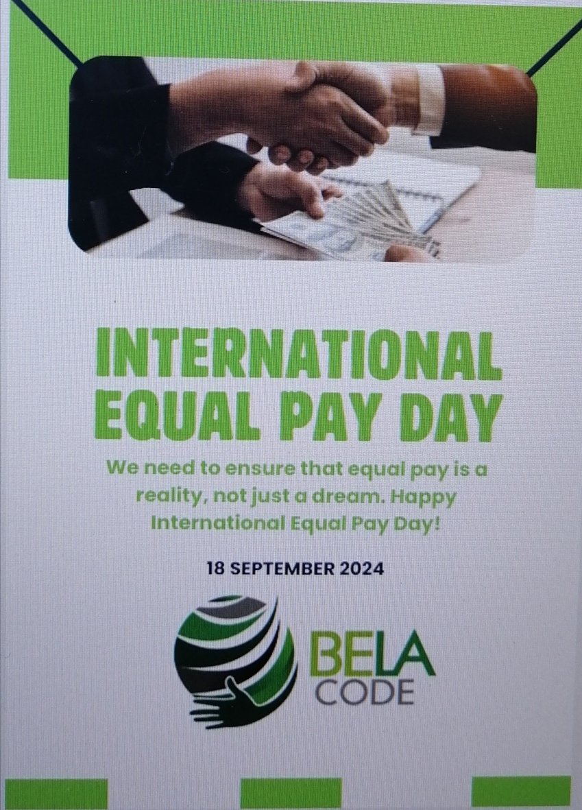 BelaCode12's tweet photo. Happy International Equal Pay Day

Equal work deserves equal pay. Let's close the gender pay gap and ensure fairness in every workplace. #EqualPay #GenderEquality #InternationalEqualPayDay https://t.co/T1lRQnMjdz