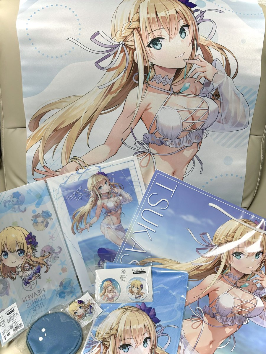ヘブバンのコミケグッズです✨️
可愛いつかさっちグッズがたくさん……♡
なんて幸せなんだ…！！

事後通販が9/24(火)11:59までです◎
GETできるのは今だけですよ〜！

#ヘブバン #ヘブンバーンズレッド https://t.co/HrOU3BwqoO