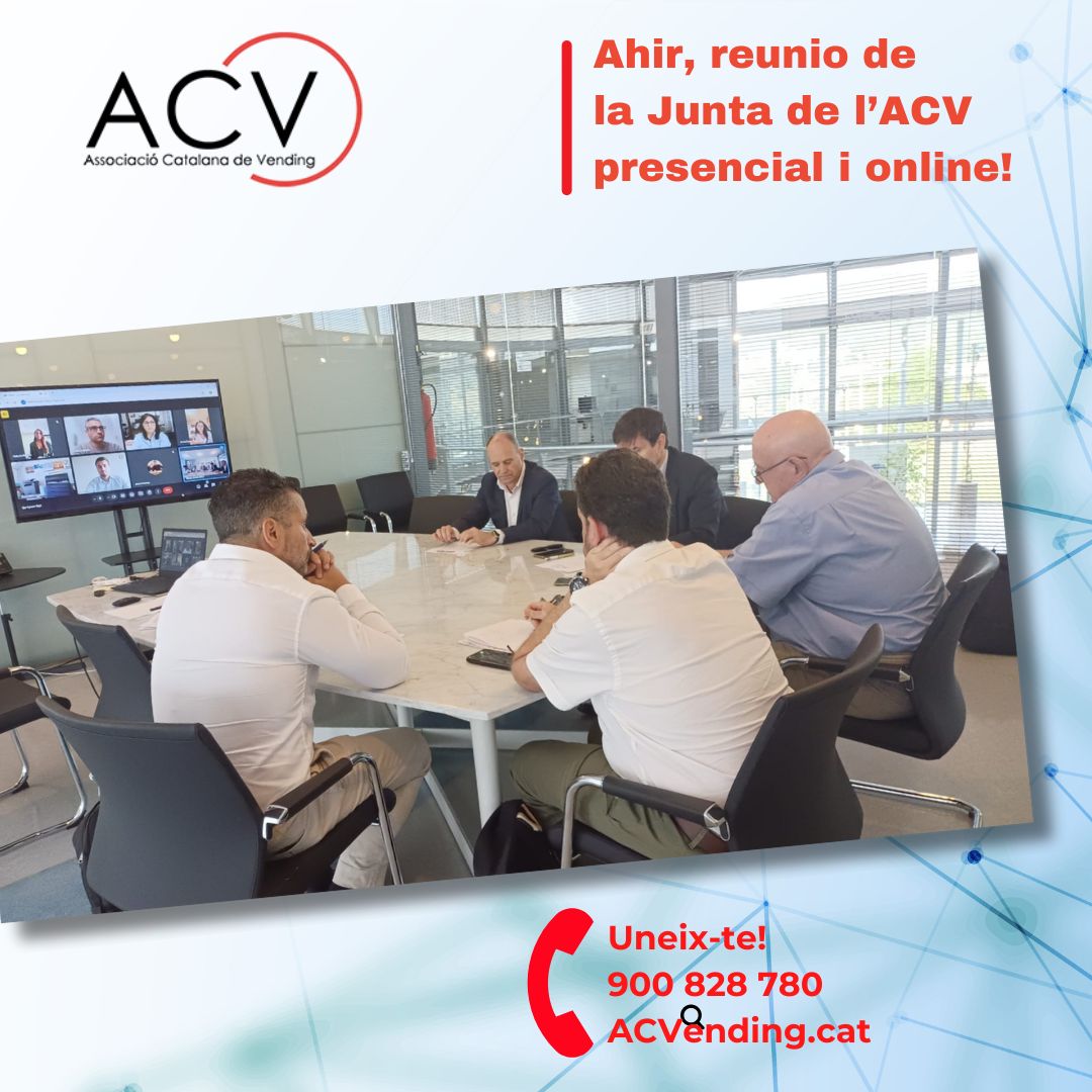 #ACVJunta2024  Ahir: També vam parlar de la propera cita del sector: el #DinarAmicsDelVending, el pròxim 7 de novembre. Ja us heu inscrit?
#vendingcatalunya #dinarempresarial #amicsdelvending #vendingconnectat #vendingexperience #vendingpresencialiremoto #tecnologia