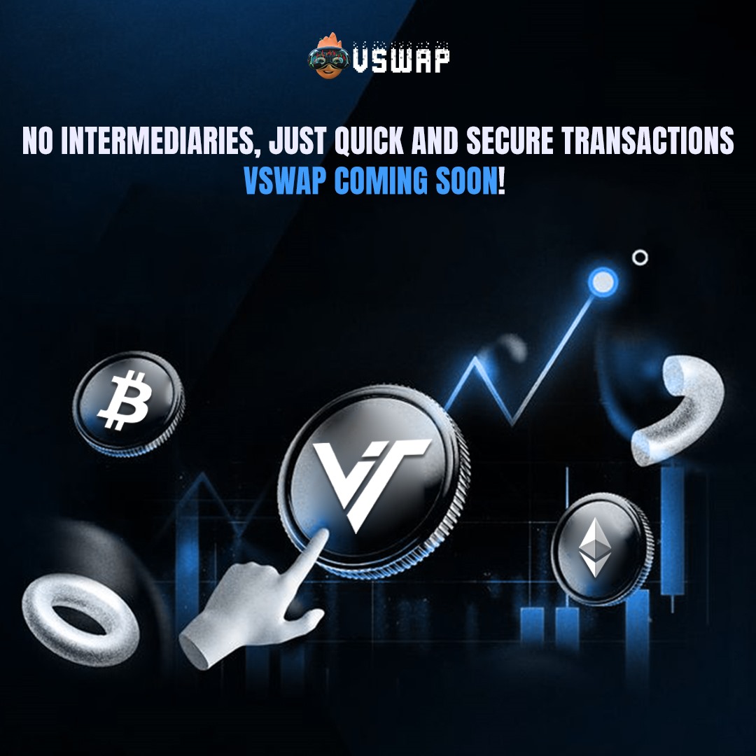 vswapofficial's tweet photo. No intermediaries, just fast and secure transactions. VSwap is coming soon to revolutionize your trading experience!

#VSwap #CryptoTrading #Blockchain #DecentralizedFinance #CryptoInnovation #SecureTransactions #FastTrading #TechInnovation #DeFi #CryptoExchange #VZoneSolutions https://t.co/5OV7IRgc57