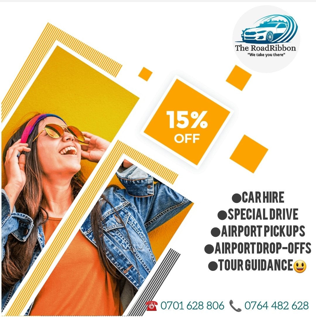 road_ribbon's tweet photo. This week calls for your best adventures, the sun, sand, and a road trip ☀️🚗 So hop in the car and let’s head to the wherever!
    Book your getaway today at a 15% DISCOUNT ‼️
     ☎️ 0701 628 806/ 0764 482 628 
#Transportation #trips #fun https://t.co/Q3BxySzdck