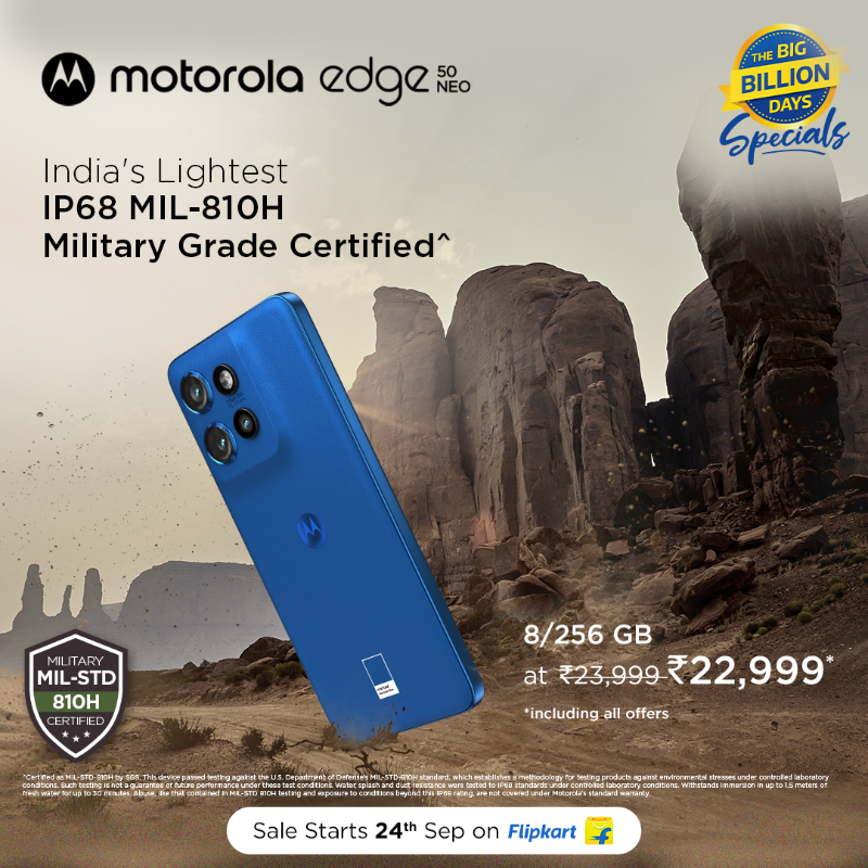 motorola edge 50 neo first sale today on flipkart
