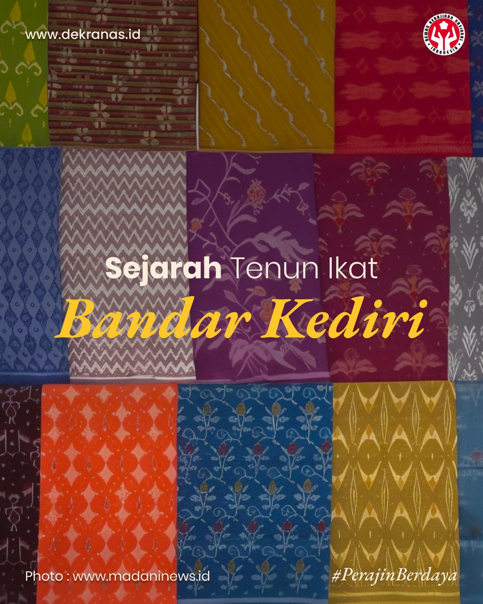 dekranasid's tweet photo. #SahabatDekranas

Tenun ikat merupakan salah satu kain khas Kota Kediri. Sejarah tenun ikat di Kediri mulai berkembang diawali oleh warga keturunan Tionghoa pada tahun 1950-an dengan membuka usaha yang memiliki sekitar 200 alat tenun dan ratusan perajin. https://t.co/kMxfKbj3X6