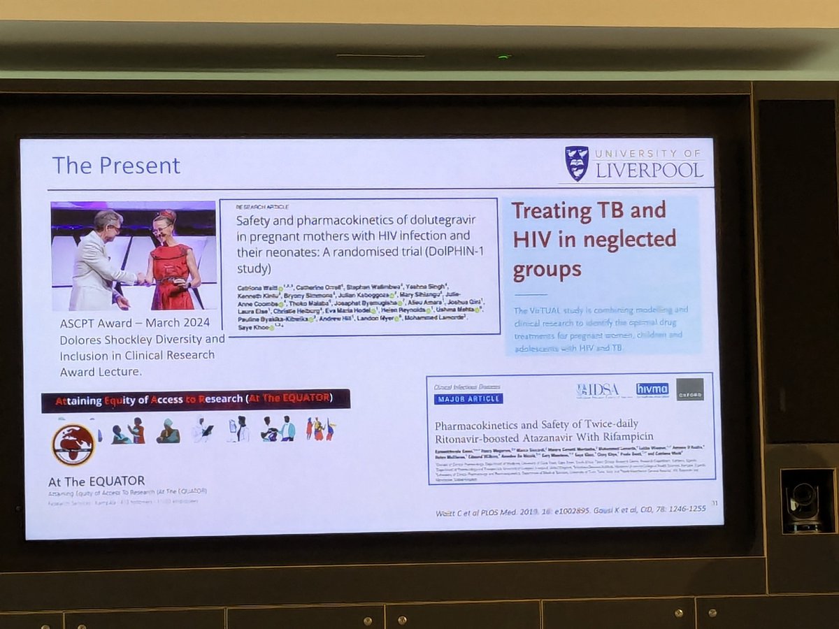 Catriona Waitt (@catrionawaitt) on Twitter photo I feel quite emotional having listened to <a href="/daveback01/">David Back</a> summarising 40 years of antiretroviral pharmacology & the history of <a href="/pandtuol/">P&T_UoL</a> <a href="/LivUni/">University of Liverpool</a>. So much progress to celebrate but also a reminder that people matter more than things. What an inspiration! #AtTheEquatorUG #AntiviralPK I feel quite emotional having listened to <a href="/daveback01/">David Back</a> summarising 40 years of antiretroviral pharmacology & the history of <a href="/pandtuol/">P&T_UoL</a> <a href="/LivUni/">University of Liverpool</a>. So much progress to celebrate but also a reminder that people matter more than things. What an inspiration! #AtTheEquatorUG #AntiviralPK