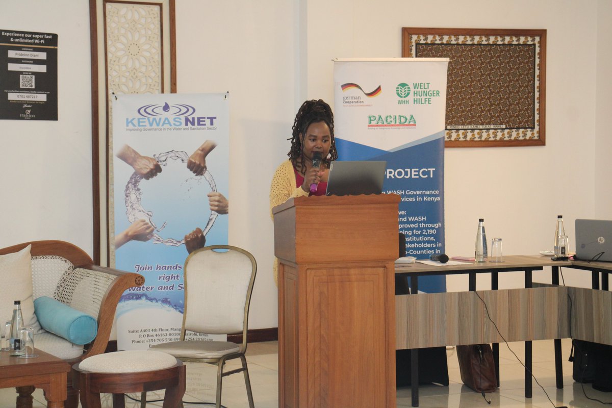 "Have we equipped communities with enough capacity to play their role in pushing for accountability in the water sector in the counties," JOAN KONES, the National Research and Projects Lead at <a href="/KEWASNET/">KEWASNET</a> 

#AccountabilityforWater