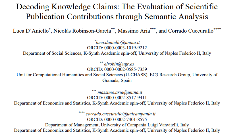 We know that <a href="/lucada94/">Luca D’Aniello</a> has just shared the work done with @nrobinsongarcia at #STI2024Berlin. The article is available in #digibug (<a href="/CanalUGR/">Universidad Granada</a>) in open access: hdl.handle.net/10481/94579