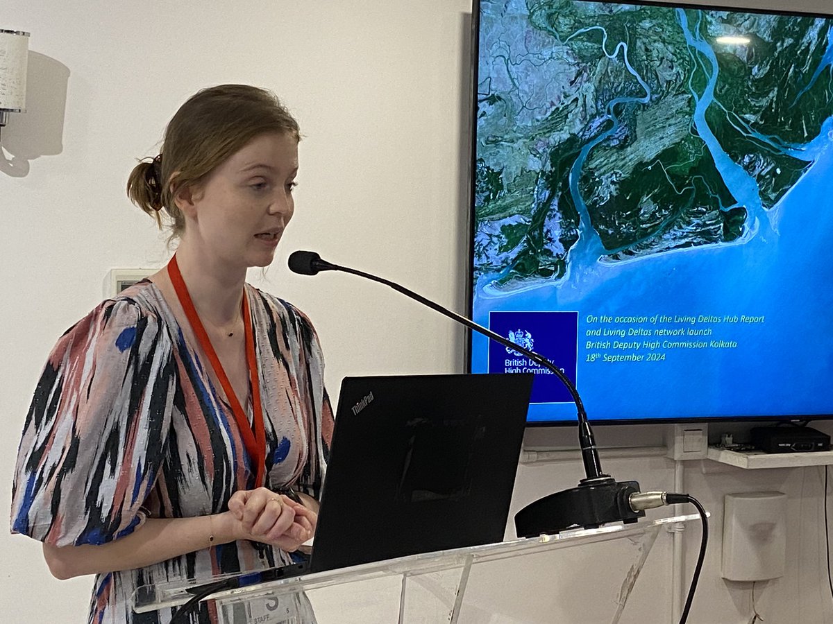 .<a href="/Andrew007Uk/">Dr Andrew Fleming 🇬🇧 🏴󠁧󠁢󠁳󠁣󠁴󠁿</a> spoke at an event on Sustainable Delta Livelihoods organised by <a href="/UniofNewcastle/">Newcastle University</a> <a href="/NorthumbriaUni/">Northumbria Uni</a> in Kolkata today. 

He stressed on the vital importance of climate change and biodiversity in the deltas and the collaborative research done by these universities.
