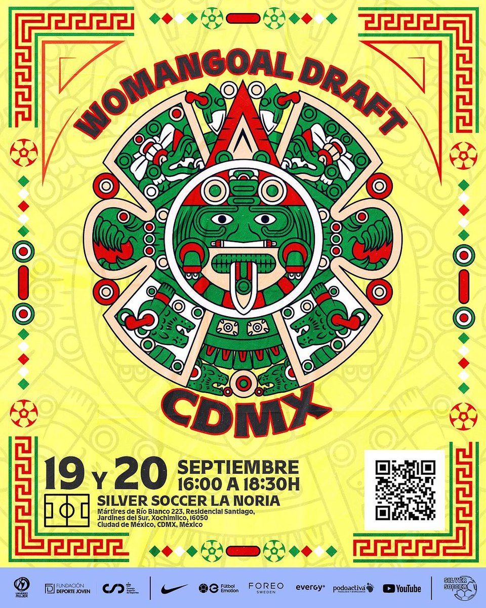 🇲🇽¡¡MAÑANA ES EL GRAN DIA MÉXICO!!🇲🇽

¿Estás lista para demostrar todo tu talento? Estás a tiempo de apuntarte y cumplir tus sueños!!

Regístrate GRATIS aquí: linktr.ee/womangoal

📅Fechas: 19 y 20 de septiembre
📍Localización: Silver Soccer La Noria