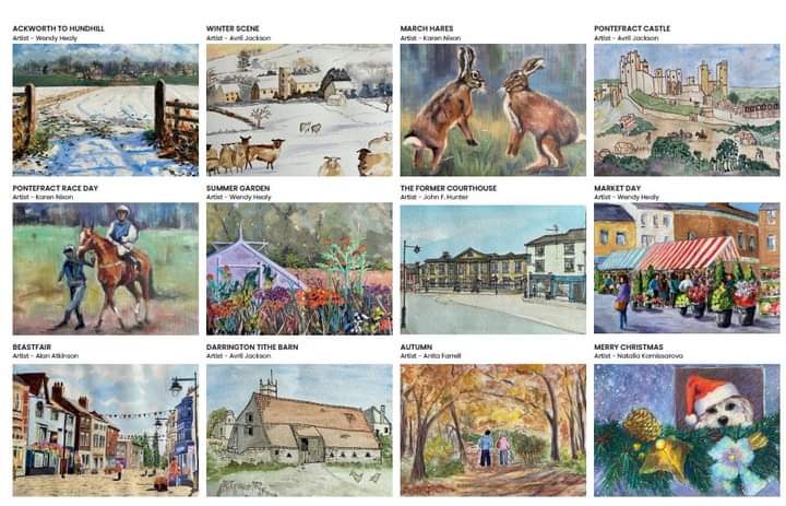 Ponte Civic Society (@pontefractcivic) on Twitter photo Stunning Pontefract 2025 Calendar in association with <a href="/ArtPontefract/">Pontefract Art Club</a> Club having donated their artwork in support of <a href="/pwhospice/">The Prince of Wales Hospice</a> features prints of paintings of local scenes across the year. Calendar promoted at today's Club 5 networking by our Chair, <a href="/PaulCartwright/">PaulCartwright</a>
Β£6.95 each Stunning Pontefract 2025 Calendar in association with <a href="/ArtPontefract/">Pontefract Art Club</a> Club having donated their artwork in support of <a href="/pwhospice/">The Prince of Wales Hospice</a> features prints of paintings of local scenes across the year. Calendar promoted at today's Club 5 networking by our Chair, <a href="/PaulCartwright/">PaulCartwright</a>
Β£6.95 each