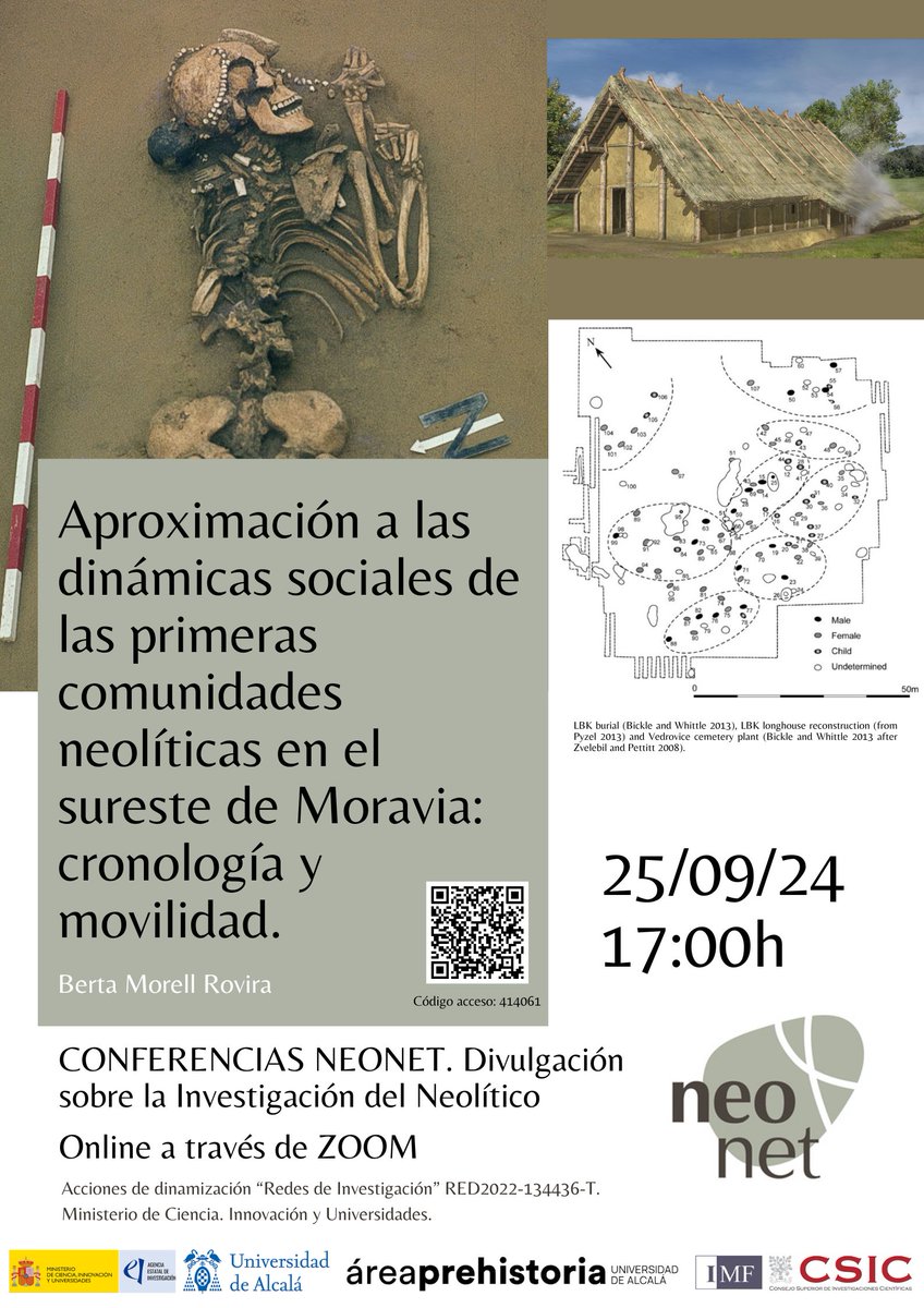 ¿Estáis interesados en saber cómo vivían los grupos neolíticos? ¿cómo lo investigamos los arqueólogos? No os perdáis el ciclo de conferencias "on line" de la Red Neonet.
👉Primera cita: 25 de septiembre a las 17:00