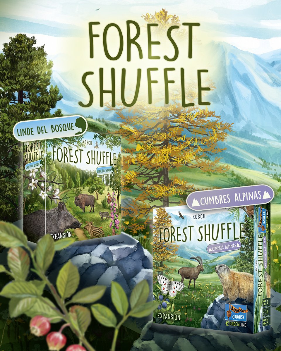Asmodee_es's tweet photo. Pronto llegan las expansiones para Forest Shuffle, el colorido título de colecciones de árboles y naturaleza. Cumbres Alpinas y Linde del bosque

#forestshuffle #nature #familygames #bosk #juegodemesa https://t.co/EpjMCVTxwz