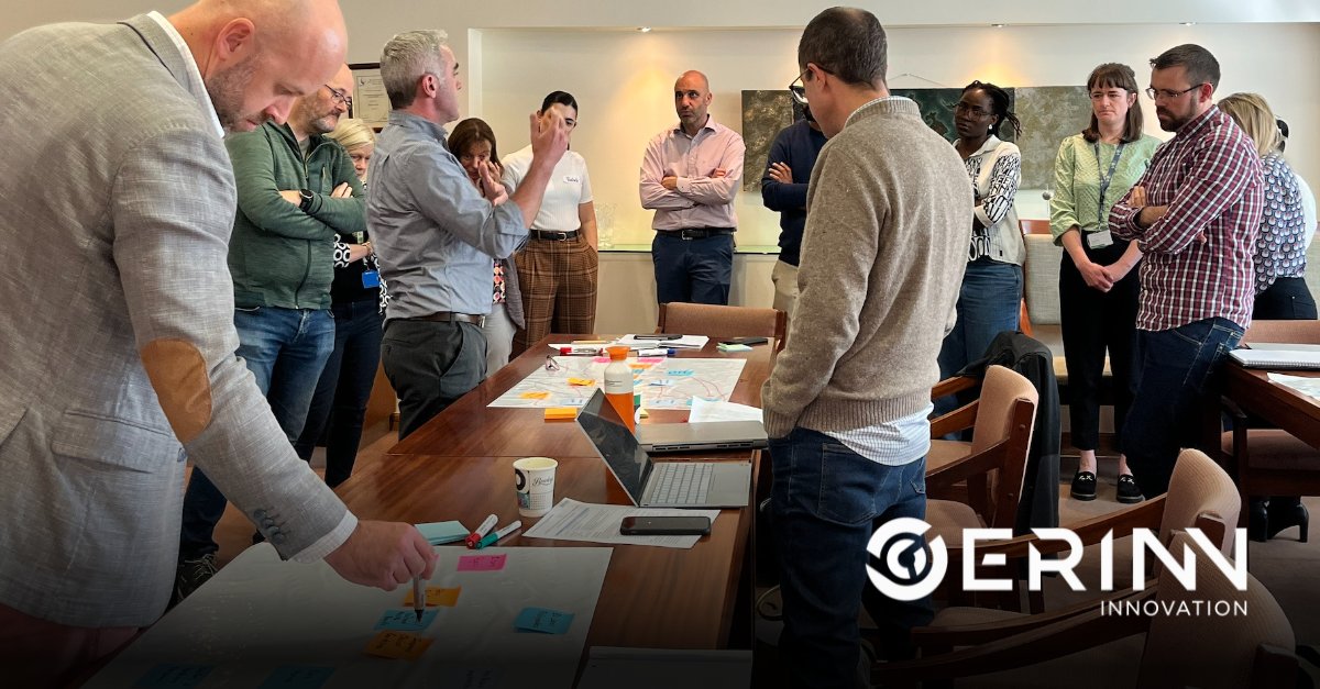 ERINNinnovation's tweet photo. On Monday, Michael Papapetrou, Donnchadh Kindlon &amp; Rochelle Caruso led a full-day training with SETU Research, guiding participants through impact-driven proposal development using a #HorizonEurope case study. Thanks to all involved! #ResearchImpact  #ERINNInnovation https://t.co/TUyM9qeF85