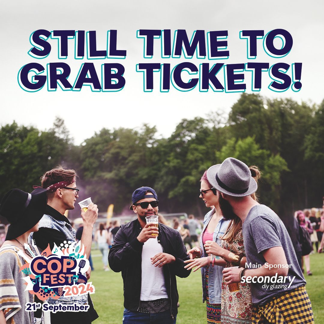 There's still time to grab your tickets for CopFest on September 21st, 2024!
 
Don't wait too long — tickets are still available online at buff.ly/3yIj682 but they’re going fast. Make sure to secure yours today and join us for an unforgettable festival experience!