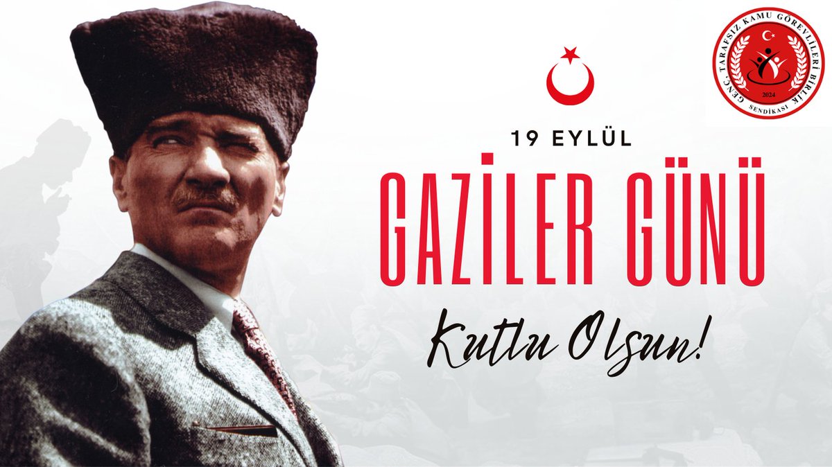 gencbirliksen's tweet photo. Başta Gazi Mustafa Kemal ATATÜRK olmak üzere ebediyete intikal etmiş tüm Gazilerimizi rahmet ve şükranla anıyor, hayatta olanlara da sağlıklı ve mutlu uzun ömürler diliyoruz.

#19Eylül
#GazilerGünü https://t.co/beYPFlgdIs