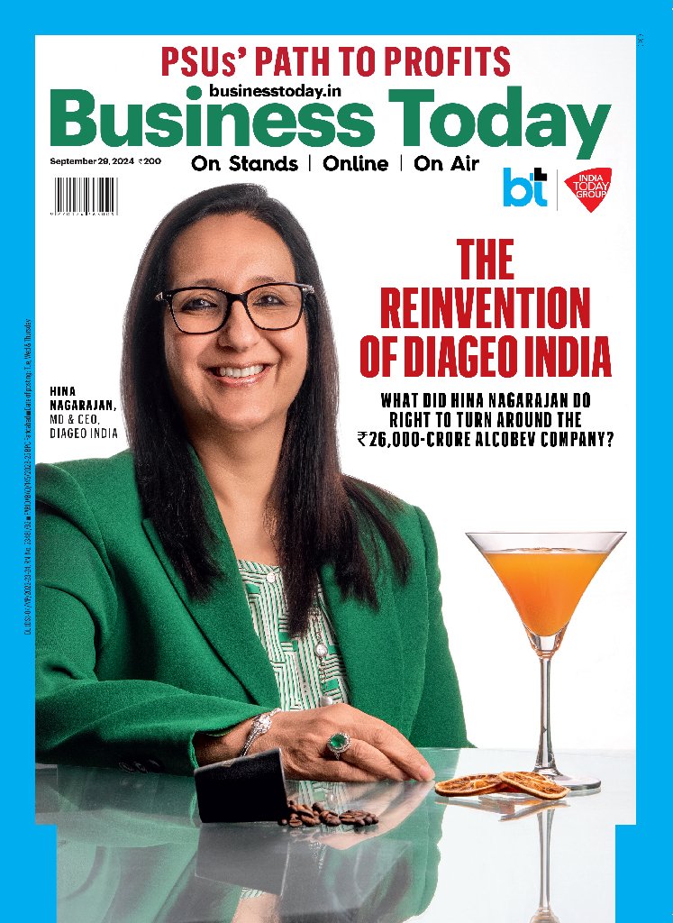 Aroon Purie (@aroonpurie) on Twitter photo #BTMagazine | With a focus on premiumisation and innovation, Diageo India CEO Hina Nagarajan is transforming the company.
How is she reinventing the Rs 26,000-crore alcobev company? Find out in <a href="/business_today/">Business Today</a> Magazine's new issue.
Read #BTCoverStory:Â tinyurl.com/yc3wss7s #BTMagazine | With a focus on premiumisation and innovation, Diageo India CEO Hina Nagarajan is transforming the company.
How is she reinventing the Rs 26,000-crore alcobev company? Find out in <a href="/business_today/">Business Today</a> Magazine's new issue.
Read #BTCoverStory:Â tinyurl.com/yc3wss7s