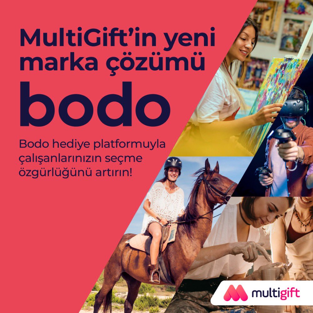multinetcomtr's tweet image. 👉Kurumsal hediye kartı #MultiGift’inyeni marka çözümü, her zevke uygun 1.500’den fazla deneyim sunan @bodo.tr 🛒
👉Siz de hızla büyüyen MultiGift’inavantajlı çözümlerini keşfedin, çalışan giderlerinde tasarruf edin ve motivasyonu artırın. 🎁
#MultinetUp