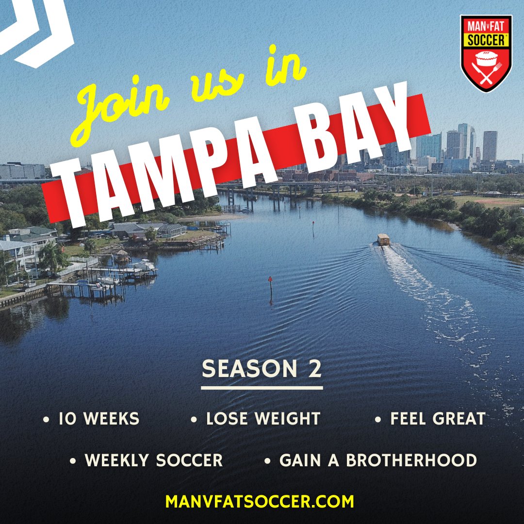 Season 2 incoming. 🙌

Head to manvfatsoccer.com to secure your spot for the new Tampa Bay campaign.

#manvfat #tampabay