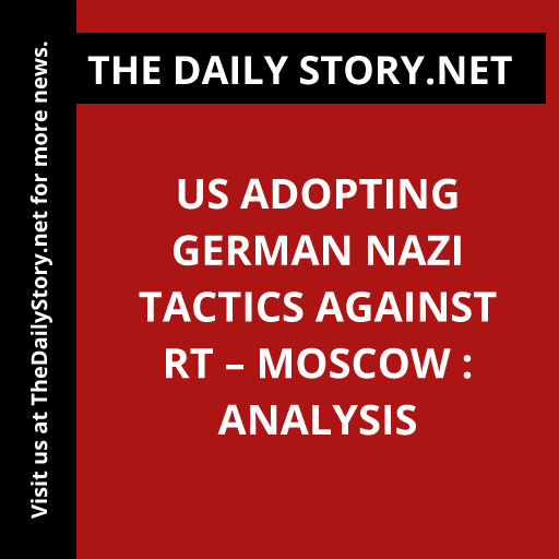 thedailystory_X's tweet image. US adopts Nazi tactics against RT? #USvsRT #MediaWar #MoscowAnalysis
Read more: thedailystory.net/us-adopting-ge…