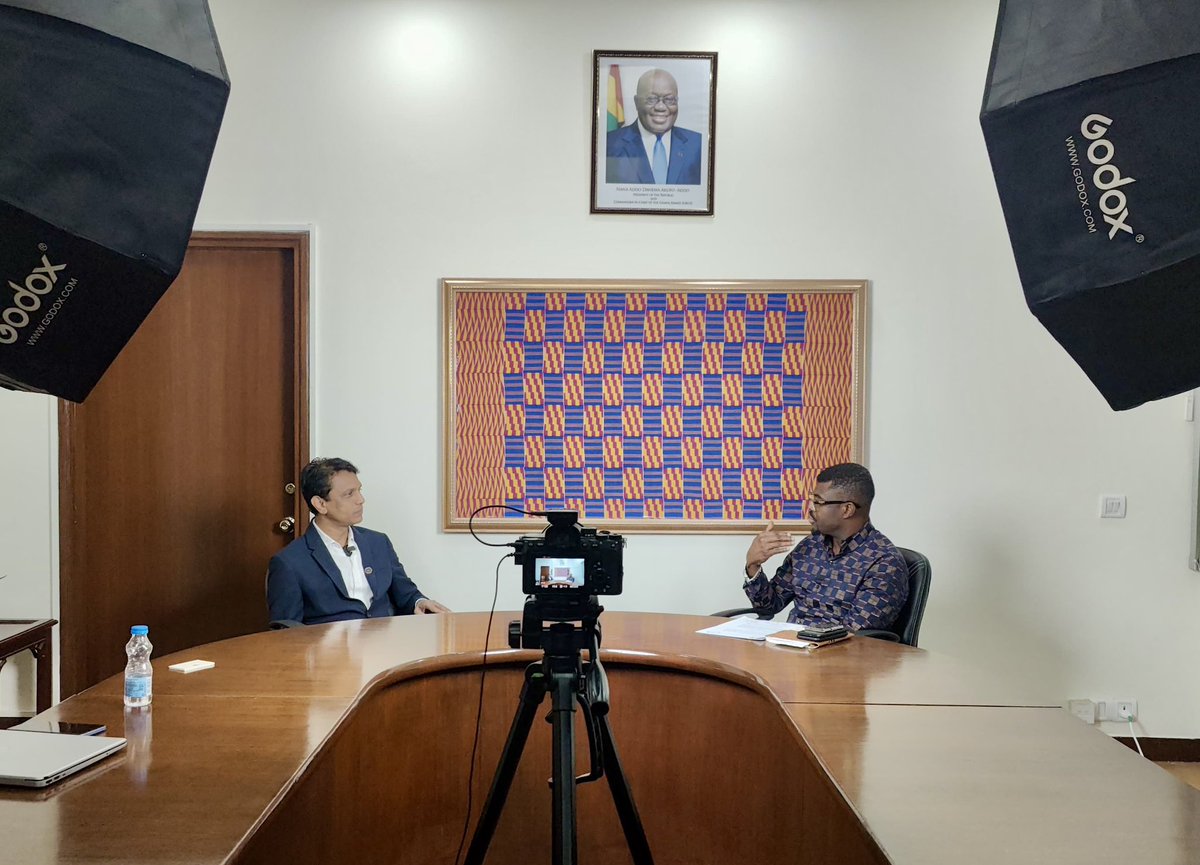 inventiveprene's tweet photo. CrossBorder Podcast shoot with
Mr. Ernest Nana Adjei is a Foreign Service Officer of Ghana. He is currently serving as Minister responsible for Political and Economic at the Ghana High Commission, New Delhi, India

#ghana #ghanabusiness #crossborder https://t.co/eqrnLF9NPp