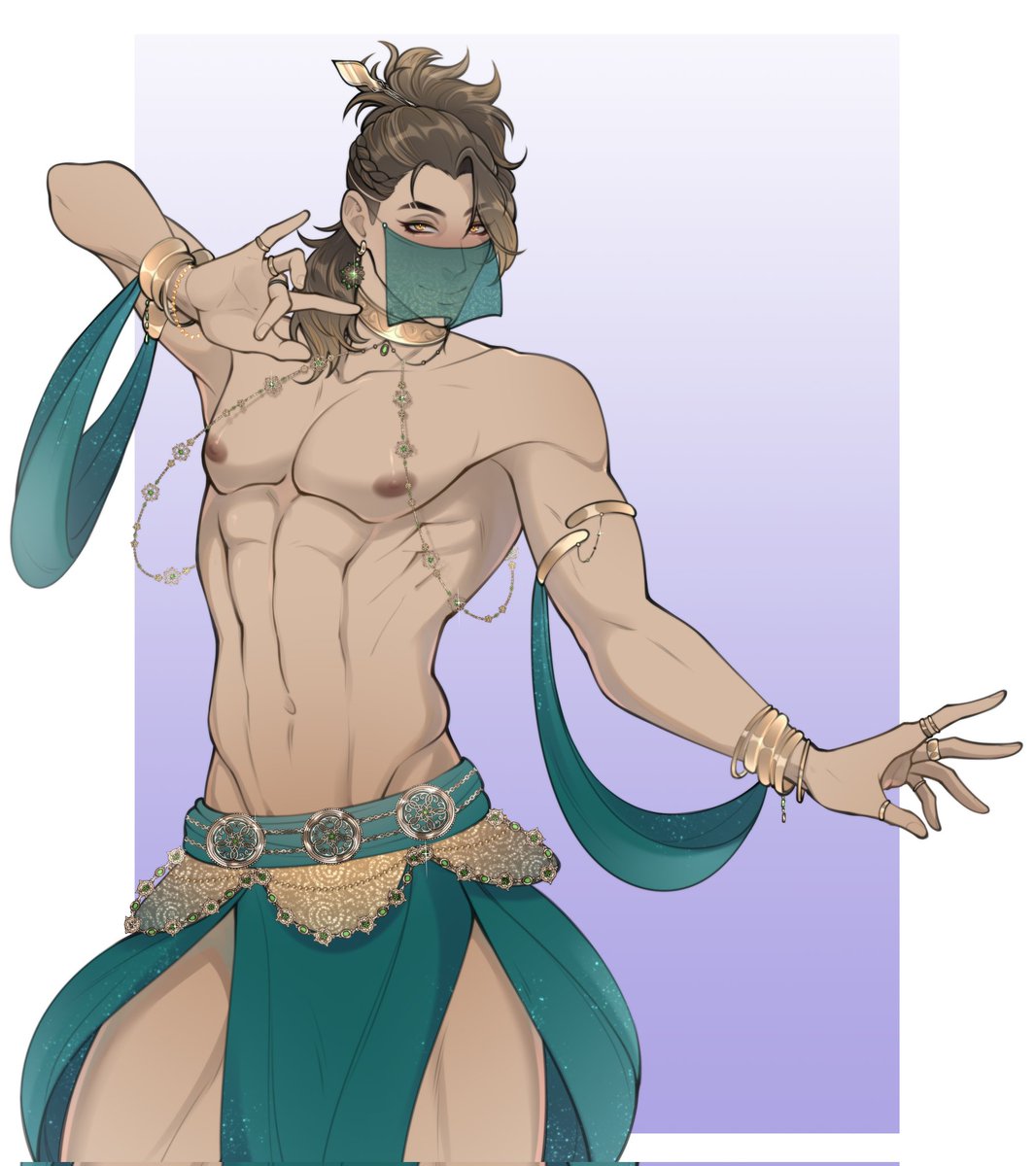 jaderocker5's tweet image. Ok Bubbies keep this a secret from Gibby but I just had to . . . 👉👈 I run away now 
This wonderful piece was done by @xmrtrx
#GBArt