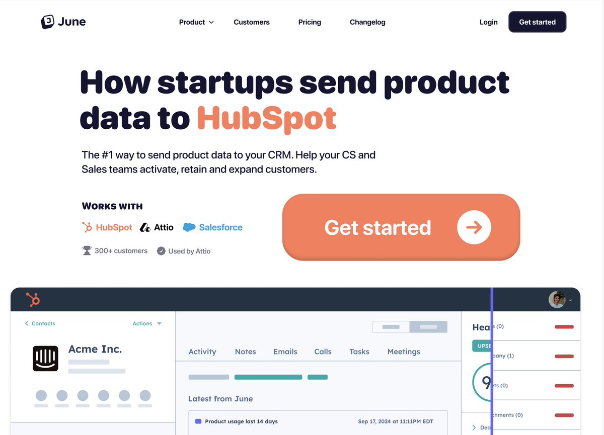 the dirty little secret of <a href="/JuneDotSo/">June</a> is that for the past year we made most of our new revenue from CRM integrations

we're thinking of putting this front and center on our site