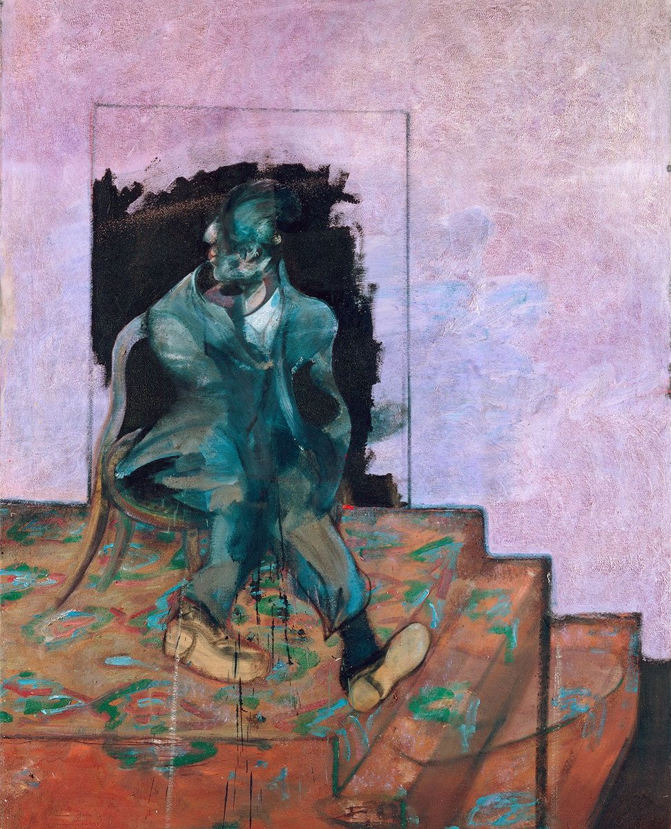 "The seated figure is clearly George Dyer, and Bacon had employed variations of the Aubusson carpet in two paintings in 1966."

Martin Harrison, Francis Bacon: Catalogue Raisonné p826

Painting: ‘Seated Figure and Carpet’, c.1966
⁠
#FrancisBacon #artist #art #fineart #painting