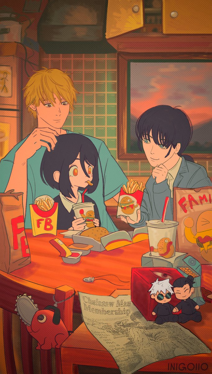Theyre back! :)

#chainsawman #fanart #チェンソーマン #NAYUTA #McDonaldsJapan #McDonalds #asaden