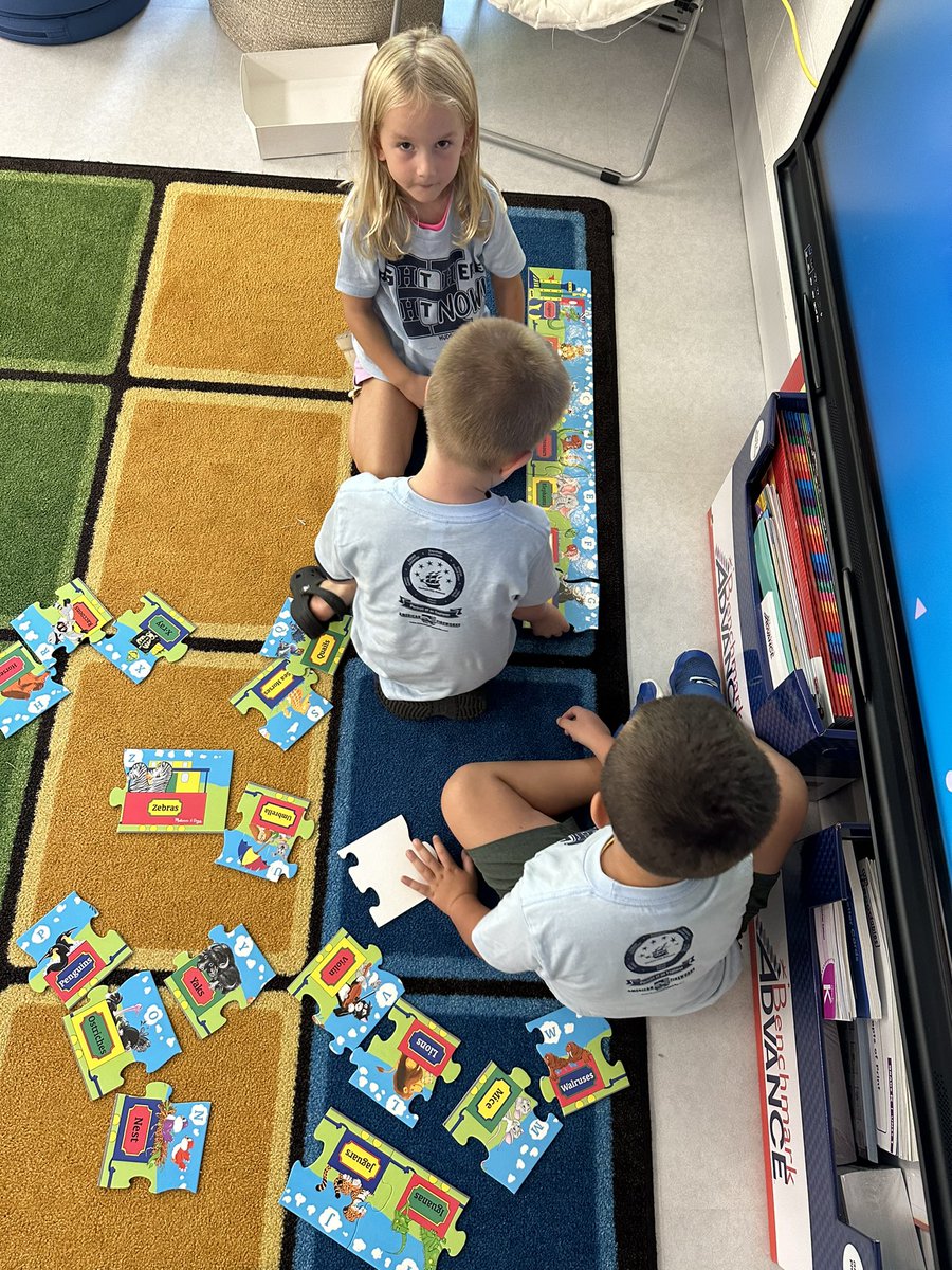 POE DAY 1 - Adaptive Problem Solver was a success! These kindergartners worked hard together to problem solve! <a href="/Miss_Greenlee/">Miss Greenlee</a>