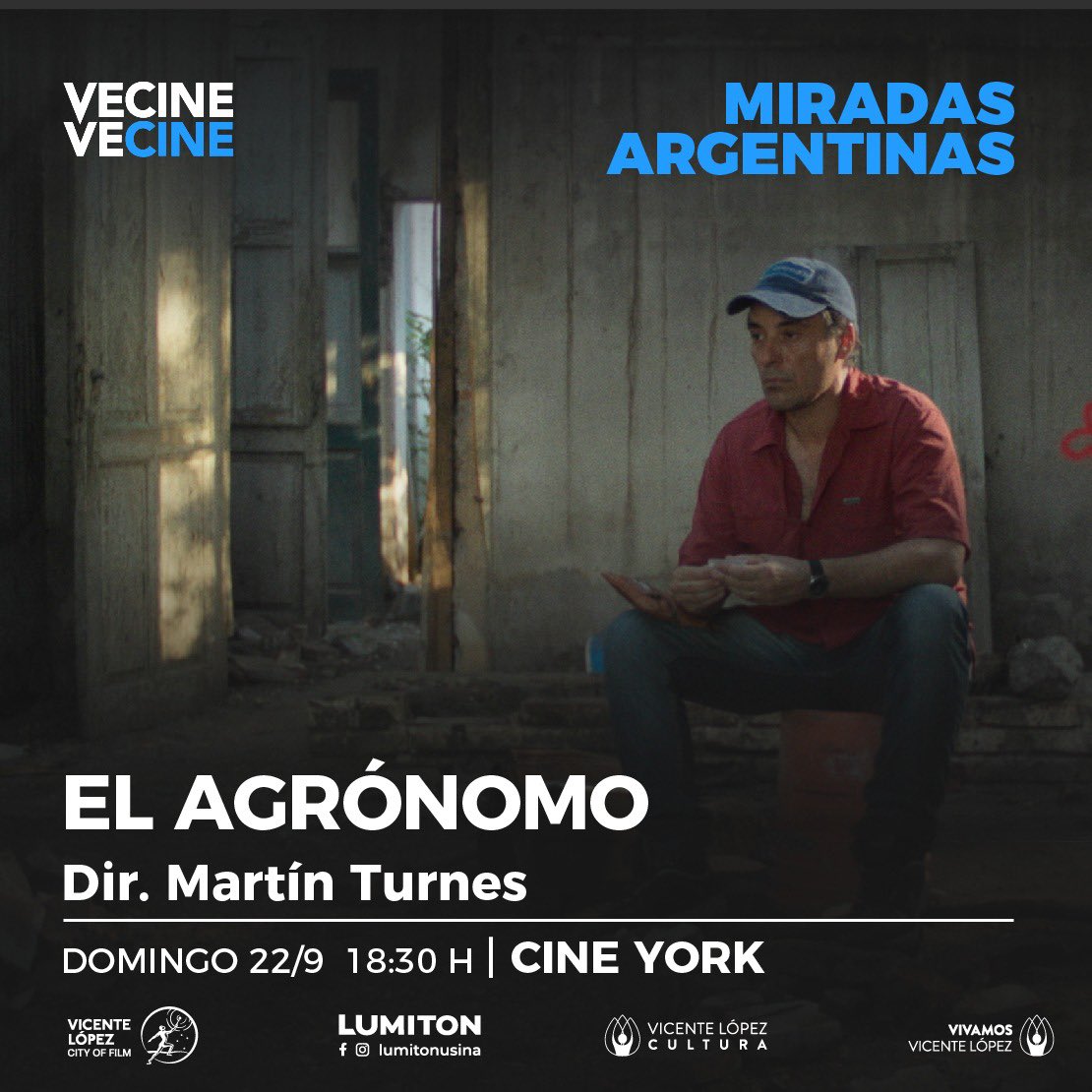 Martín Turnes (@martinturnes) on Twitter photo El Agrónomo <a href="/ElAgronomoFilm/">ElAgronomoFilm</a>
2024, 72’, ATP C/L
Domingo 22 de Septiembre
🕰️18:30 hs
📽️ Cine York
📍Juan Bautista Alberdi 895, Olivos
🎟️Entrada gratuita por orden de llegada
👋🏼Con parte del equipo de la película presente
lumiton.ar/evento/el-agro… El Agrónomo <a href="/ElAgronomoFilm/">ElAgronomoFilm</a>
2024, 72’, ATP C/L
Domingo 22 de Septiembre
🕰️18:30 hs
📽️ Cine York
📍Juan Bautista Alberdi 895, Olivos
🎟️Entrada gratuita por orden de llegada
👋🏼Con parte del equipo de la película presente
lumiton.ar/evento/el-agro…