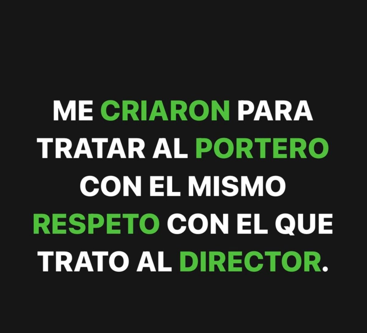 lástima que hoy en día nadie pone esto en práctica