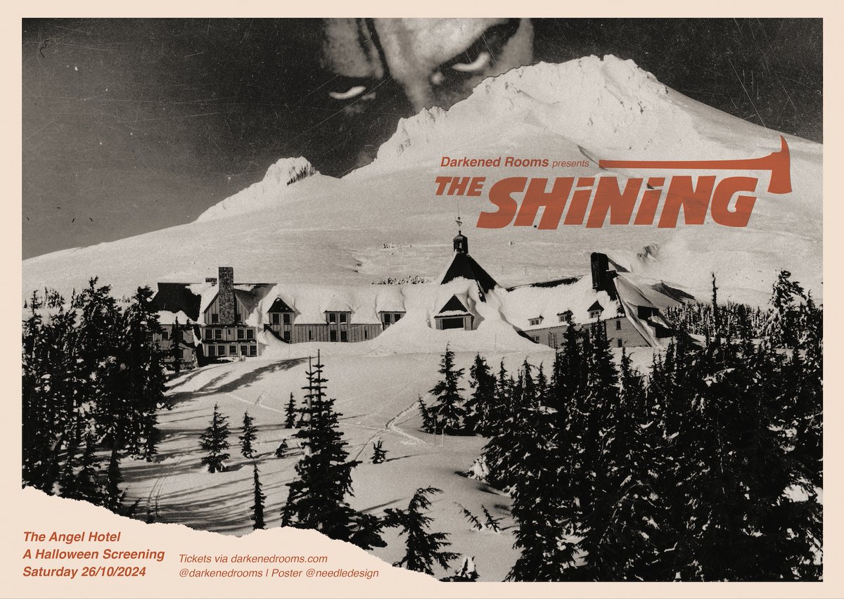 Experience THE SHINING in The Angel Hotel this Halloween season! 8pm, Saturday 26/10. Book your tickets via darkenedrooms.com.