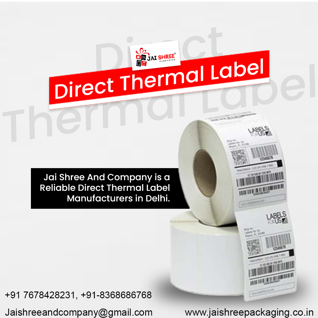 jaishreecompany's tweet image. ✅ Efficiency meets precision with Direct Thermal Labels from Jai Shree And Company. Perfect for your high-speed printing needs without the hassle of ink or toner.🏷️

More Info:
🌐 jaishreepackaging.co.in/direct-thermal…
📩 Jaishreeandcompany@gmail.com
📲  +91 8368686768

#DirectThermalLabels