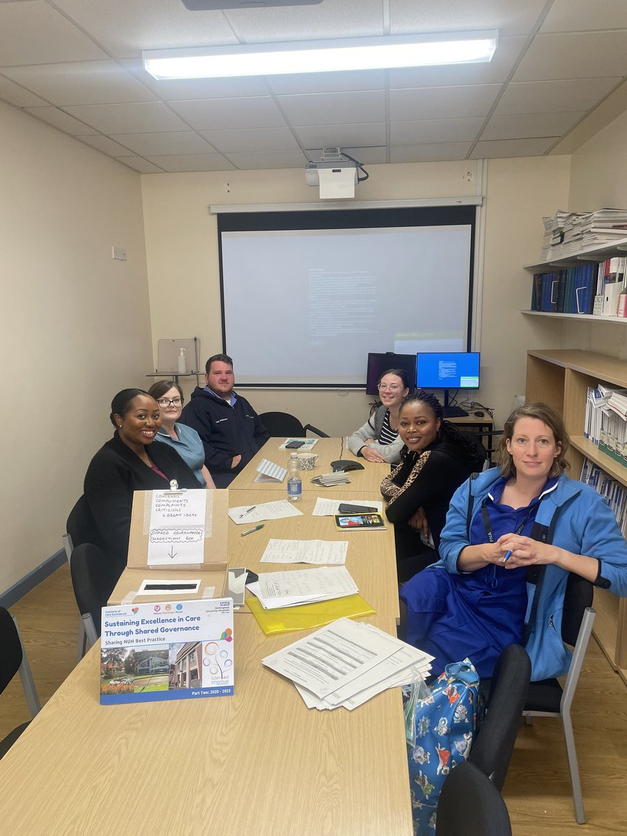 Our Shared Governance Team meet every few months now! Lots of projects are underway to improvement patient care and staff experience. Watch this space…..
