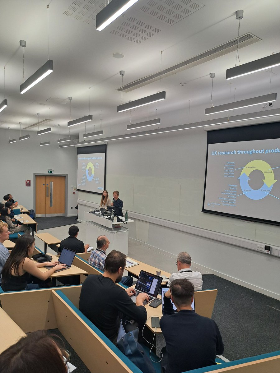 Our second panel now on ELG01 is UX research in healthcare:
insights on the road to a better life
Martijn van der Heijden &amp; Sabrina Beall
Listening Lab (Diabetes UK) hcidopenday.co.uk/speakers/marti…  #Designforall #HCID2024