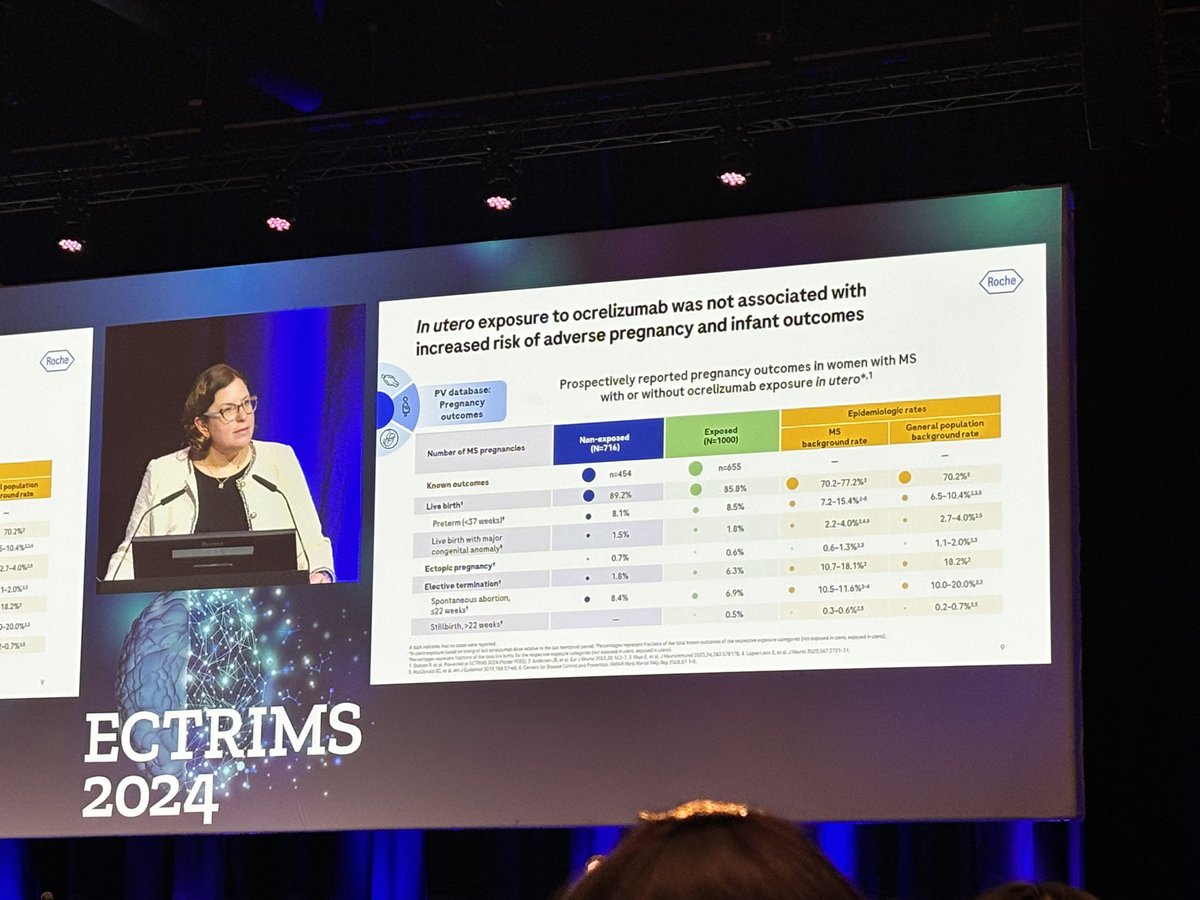 Ray Dorsey (@raydorsey7) on Twitter photo Reassuring data presented by Prof <a href="/drruthdobson/">Ruth Dobson</a> on ocrelizimab exposure in utero. No increased risk of adverse outcomes <a href="/UKCPANeuro/">UKCPA Neurosciences Committee</a> <a href="/UKNeuroPharmacy/">Neuropharmacists</a> #neuropharmacy #ECTRIMS2024 Reassuring data presented by Prof <a href="/drruthdobson/">Ruth Dobson</a> on ocrelizimab exposure in utero. No increased risk of adverse outcomes <a href="/UKCPANeuro/">UKCPA Neurosciences Committee</a> <a href="/UKNeuroPharmacy/">Neuropharmacists</a> #neuropharmacy #ECTRIMS2024
