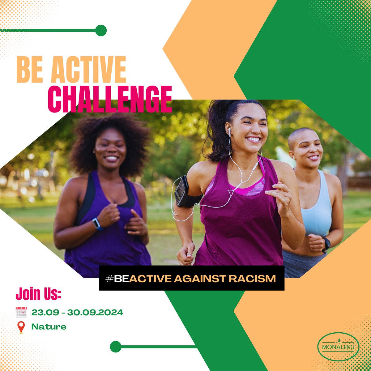 We are excited to invite you and your team to join Monaliiku’s #BeActiveAgainstRacism campaign during the European Week of Sport, from September 23rd to 30th. Drop us a DM to accept the challenge and let's move in unison to promote both physical activities and inclusion 💪👭