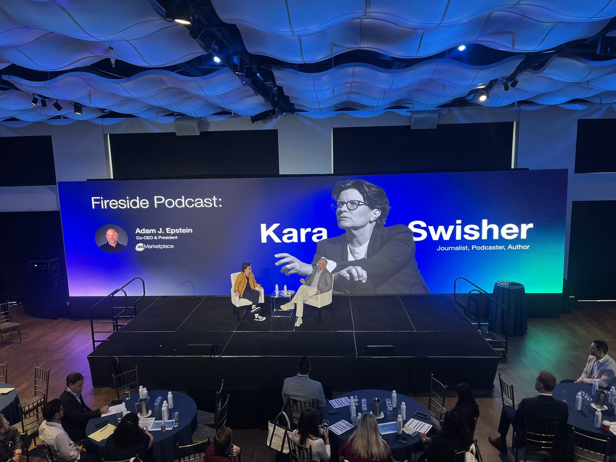 TheMorganKay's tweet photo. Good morning! #IMPACT2024 has kicked off here in NYC. Great opening fireside chat with @karakaraoke! https://t.co/MufipmwyDa