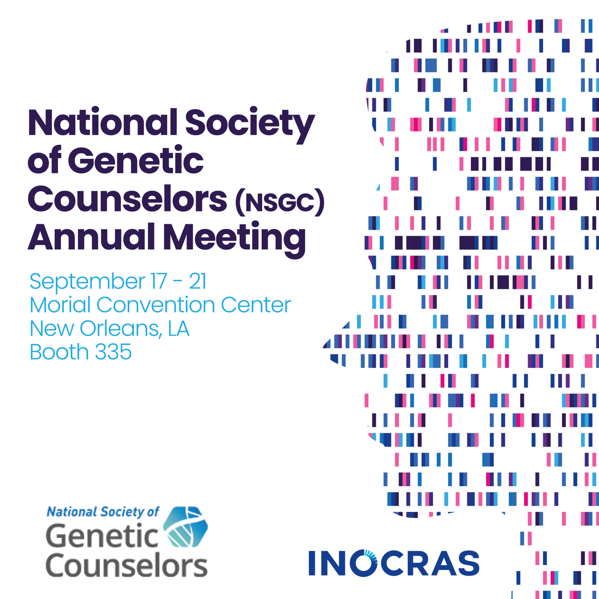 The National Society of Genetic Counselors meeting starts tomorrow! Stop by and visit us at booth #335. We hope to see you there!