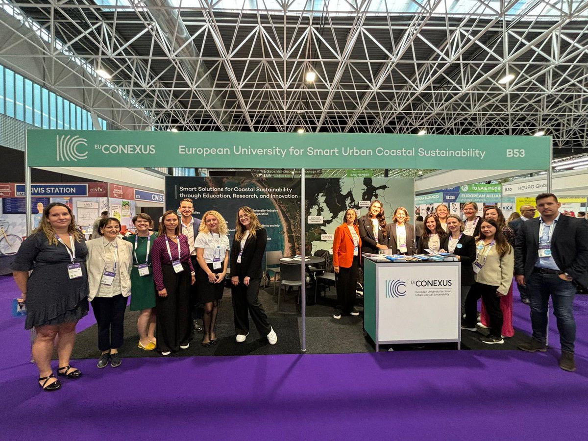 🎡 We are here! All our team is ready to meet with you. Visit our booth B53 at the #EAIE fair in #Toulouse

➡ Do you want to know more about European Universities?
➡Do you want to foster international collaboration?
➡ What is EU-CONEXUS?

Come and see!