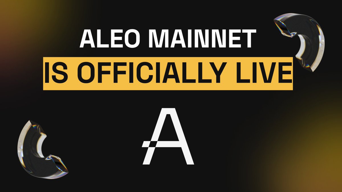The wait is over, and it was worth it - <a href="/AleoHQ/">Aleo</a> Mainnet has officially launched!

Now, decentralization, scalability, and security can go hand in hand. Dive into the full Zero-Knowledge experience, right on the mainnet.