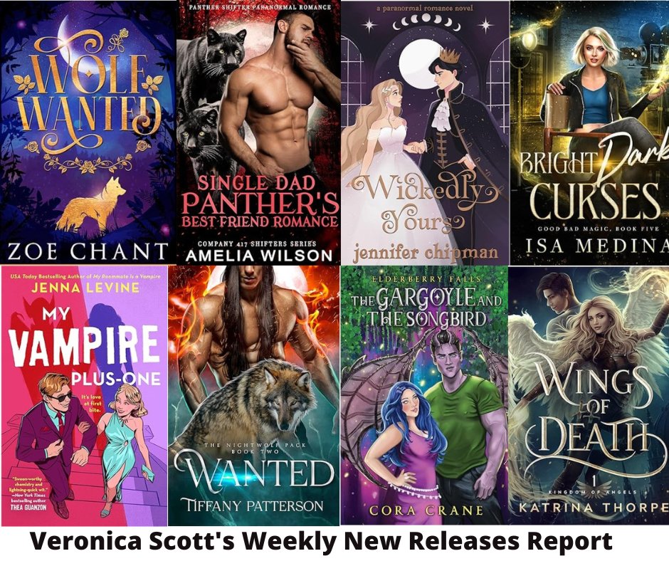 vscotttheauthor's tweet photo. With a sampler of the week's new Fantasy/PNR covers =>100+ New Releases in SciFi/Fantasy/Paranormal Romance for SEPT 18 https://t.co/l2K3LQMtNb https://t.co/FsJRXRiIwB