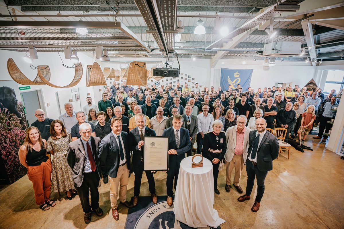 Honoured this week to have received <a href="/TheKingsAwards/">The King's Awards</a> for International Trade. Presented to us by HM Lord-Lieutenant Susie Sheldon.