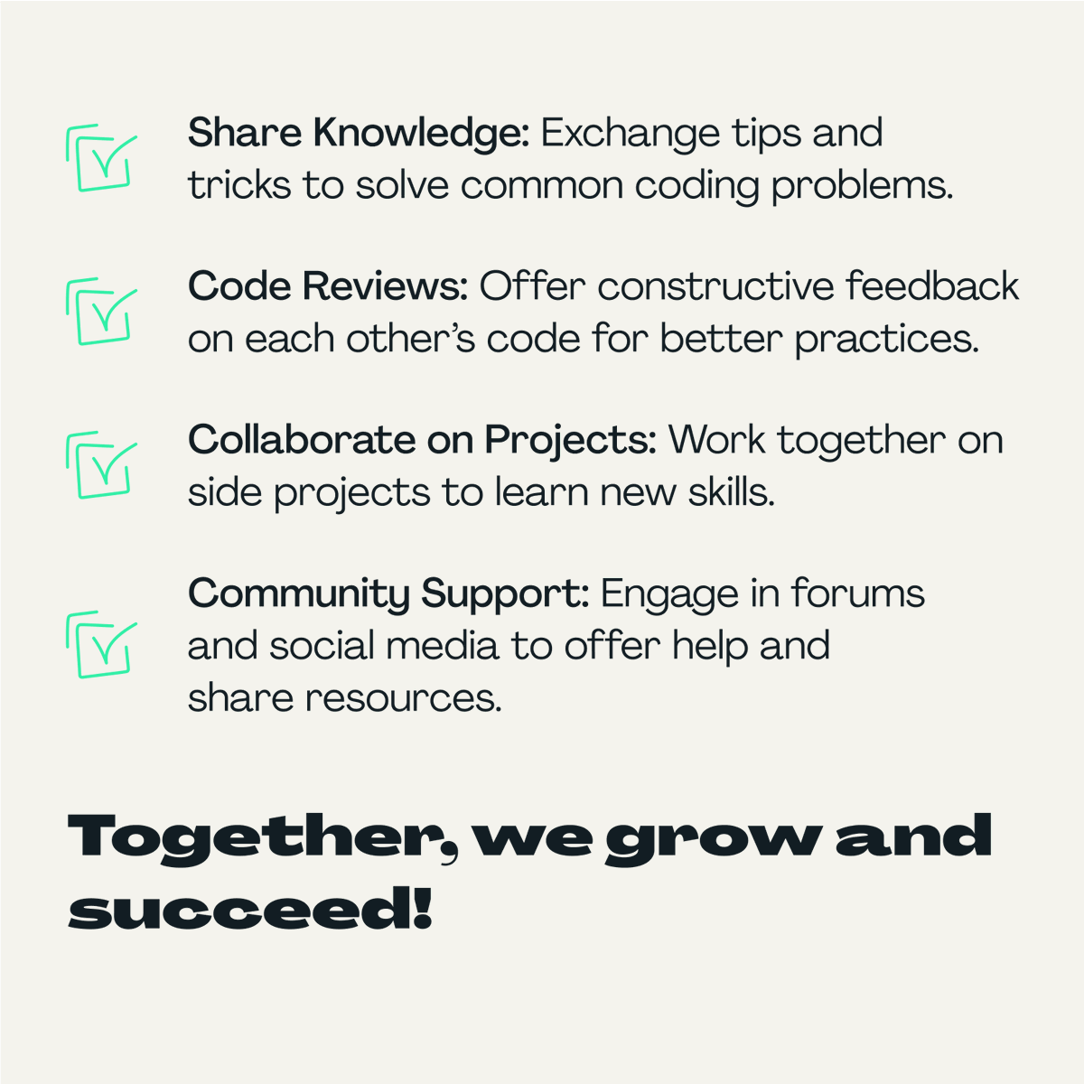 Developers grow faster when they lift each other up. A bit of knowledge shared, a bit of code reviewed – that's how we've built more than 160 solutions for our clients worldwide.